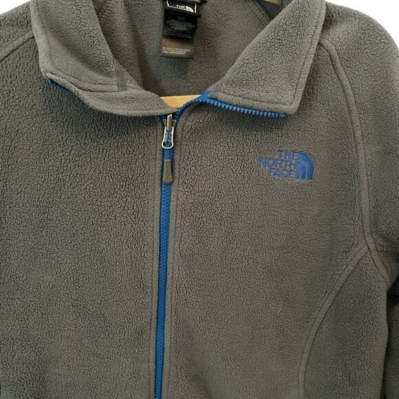 Retro The North Face Men's Y2K Monochrome Full Zip Fleece SZ Small - Picture 2 of 6